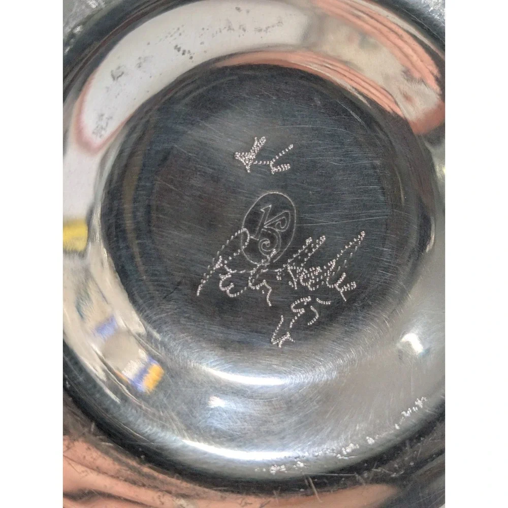 VTG Signed Miniature Finger Kerosene Oil‎ Lamp